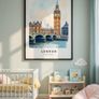 London Wall art print, Travel Art Poster Image 3