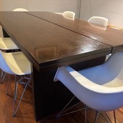 Mid century style chairs with table