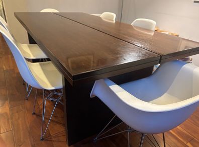 Mid century style chairs with table