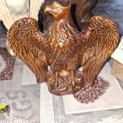 Vintage Mid-Century Ceramic American Bald Eagle Statue