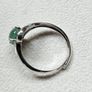 Natural Burma Jade silver ring Image 2