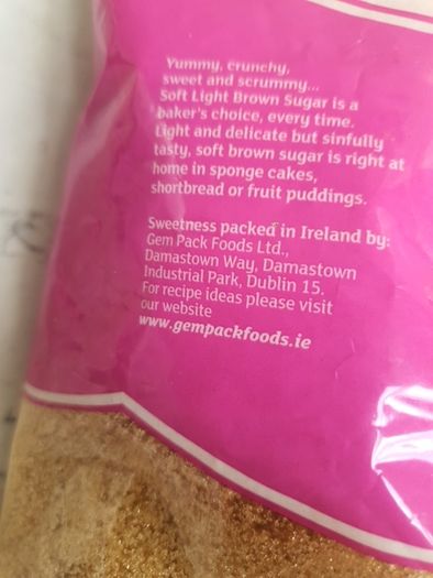 3 Kilo Bag Of GEM Brown Sugar