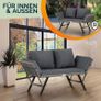 Polyrattan Garden Bench with Reclining Function Image 5