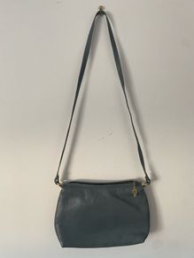 Grey real leather  bag