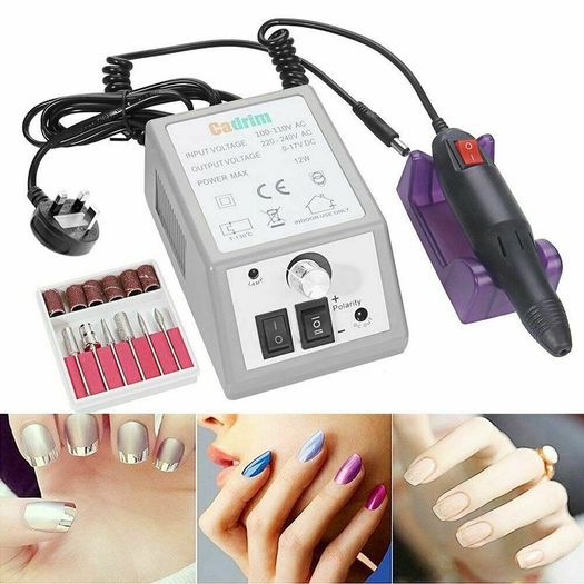 Electric Nail-File Drill Portable Professional Manicure Pedicure Machine Set Kit