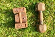 Cast Iron Avery Weight and Dumbbell