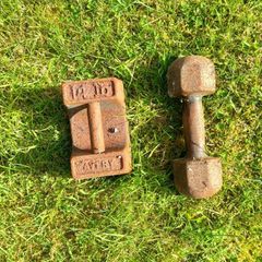 Cast Iron Avery Weight and Dumbbell