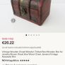 Rare Vintage Wooden Trinket Box Image 3