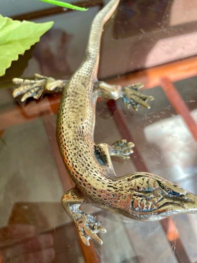 Peerage Brass Lizard Post War 1950s 25 cm
