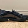 Black real leather loafers Marks & Spencers Autograph (43/9 UK) Image 3