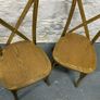 Pair of vintage X back design bentwood chairs. Image 4