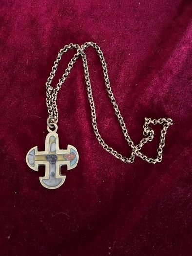 Canterbury cross necklace