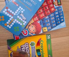 Guess game, Magnetic ludo,Crayola,bamboo puzzle