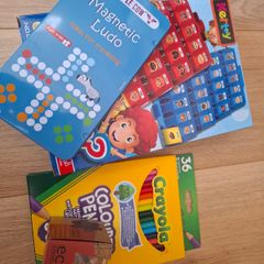 Guess game, Magnetic ludo,Crayola,bamboo puzzle