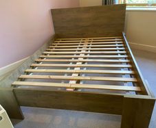 Kingsize bed frame VEDDE 160x200 wild oak