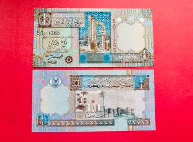 Libya  1/4  Dinar  2002  ( Uncirculated )