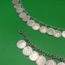 Antique silver three pence necklace, bracelet, earrings, free reg post, D18 Image 3