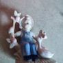 SET OF Boy & Girl PORCELAIN Figurines Blue / White. Image 8