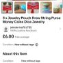Pouch Draw String Purse Money Coins Dice Jewellery Image 6