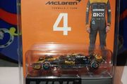 Mini GT 1:64 scale diecast model of the McLaren MCL60 #4 car, which Lando Norris drove to a 2nd place In Japanese GP rare Diecast Car F1