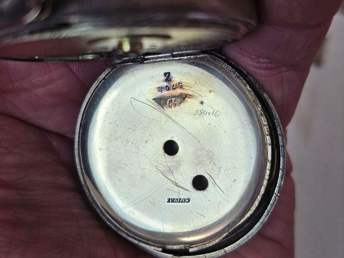Early 1800s Antique Silver Swiss Made Pocket Watch Key watch