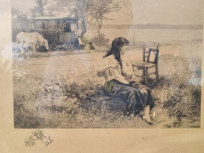 The famous etching The Gypsy in the Toilet