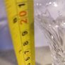 Rare find Bohemian Crystal Vase Large Flared Vase Pedestal Footed 20 CM.Tall Vintage Vase Image 5