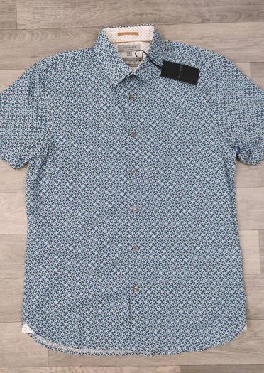 Ted Baker Short Sleeve Shirt Mens Medium Slim Fit
