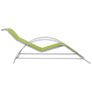 Sun Loungers 2 pcs with Table Aluminium Green Image 8