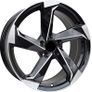 17" TTRS TWIST Grey Matt Alloy Wheels Vw Audi Seat Skoda 5x112 Image 2
