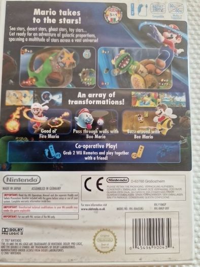Super Mario Galaxy Nintendo Wii Games Original