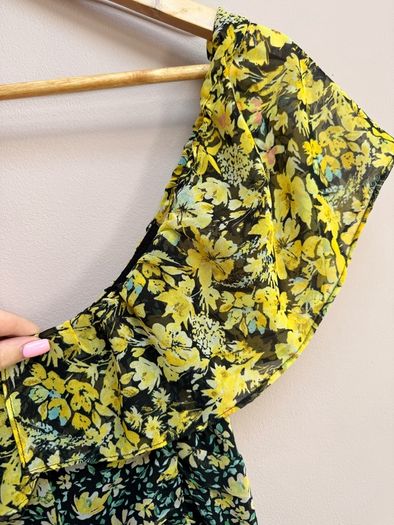 Zara floral occasion midi dress