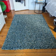 High Pile Multi-coloured Rug 133cm x 180cm