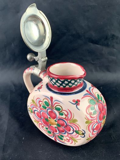 Vintage Art Pottery Hand Painted Pitcher