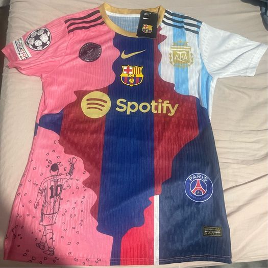 Messi 5 in 1 Career Mashup Jersey - Brand New Unworn