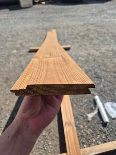 Pine Thermowood cladding T&G (33m2) left!