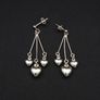 925 Silver Kinetic Hearts Stud Earrings Image 10