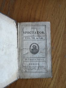 The Spectator Vol 8 very rare from 1737, Dublin Edition.