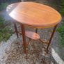 Beautiful solid mahogany side table Image 2