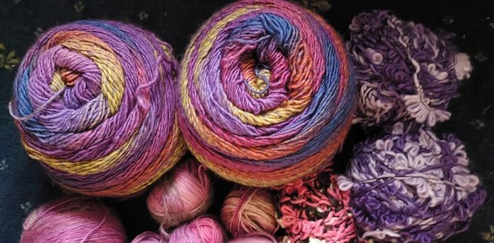 Knitting Yarns ( Pinks /purples )