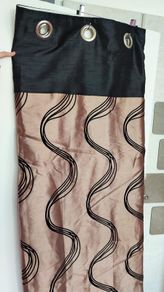 Black & bronze curtains