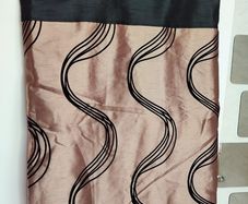 Black & bronze curtains