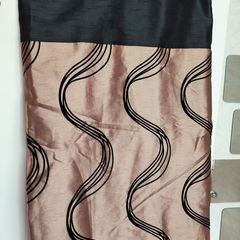 Black & bronze curtains
