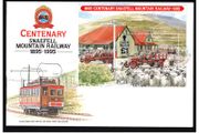 1995 Isle of Man Centenary of the Snaefell Mountain Railway 1895-1995 Commemorative Stamp Miniature Sheet First Day Cover (FDC)