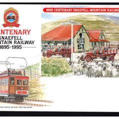 1995 Isle of Man Centenary of the Snaefell Mountain Railway 1895-1995 Commemorative Stamp Miniature Sheet First Day Cover (FDC)