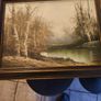 Framed ORIGINAL E.Martino Oil Painting On Board, Signed  Early 20th Century Painting Image 4