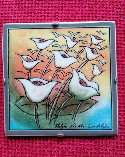 Ceramic Wall Tile "Congratulations" Arabia Finland