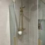 Shower enclosure Brushed Gold - 90x90 - Excellent condition - As New Image 6