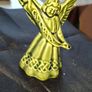Vintage Green Glazed Ceramic of an Irish Round Tower and Church by Knock Pottery in Ireland and a Vintage Angel, Postage Available or Collection Image 7