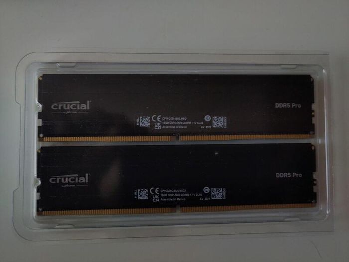 Crucial Pro Ddr5 Ram 32gb Kit (2x16gb) 5600mhz, Intel Xmp 3.0 / Amd Expo, Computer Memory (pc) Ddr5 32gb Ram - Cp2k16g56c46u5